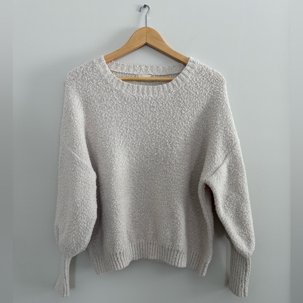 Altar'd State Cream Textured Sweater